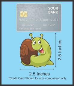 cartoon snails, spiral shells, smiling faces - vinyl removable sticker