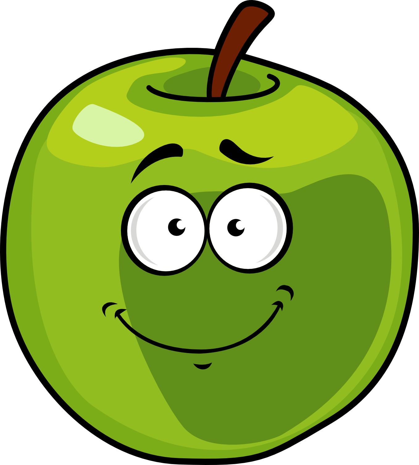 cartoon character, googly eyes, smiling face - vinyl removable sticker