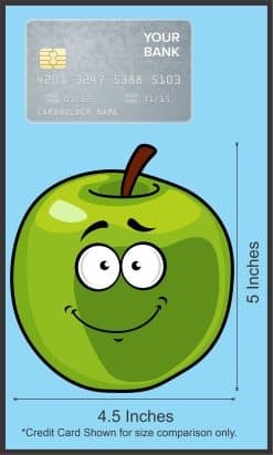 cartoon character, googly eyes, smiling face - vinyl removable sticker