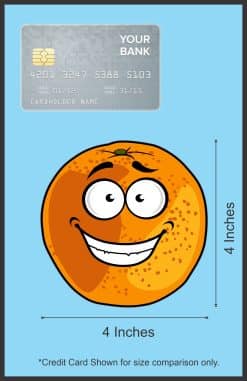 cartoon character, googly eyes, smiling face - vinyl removable sticker