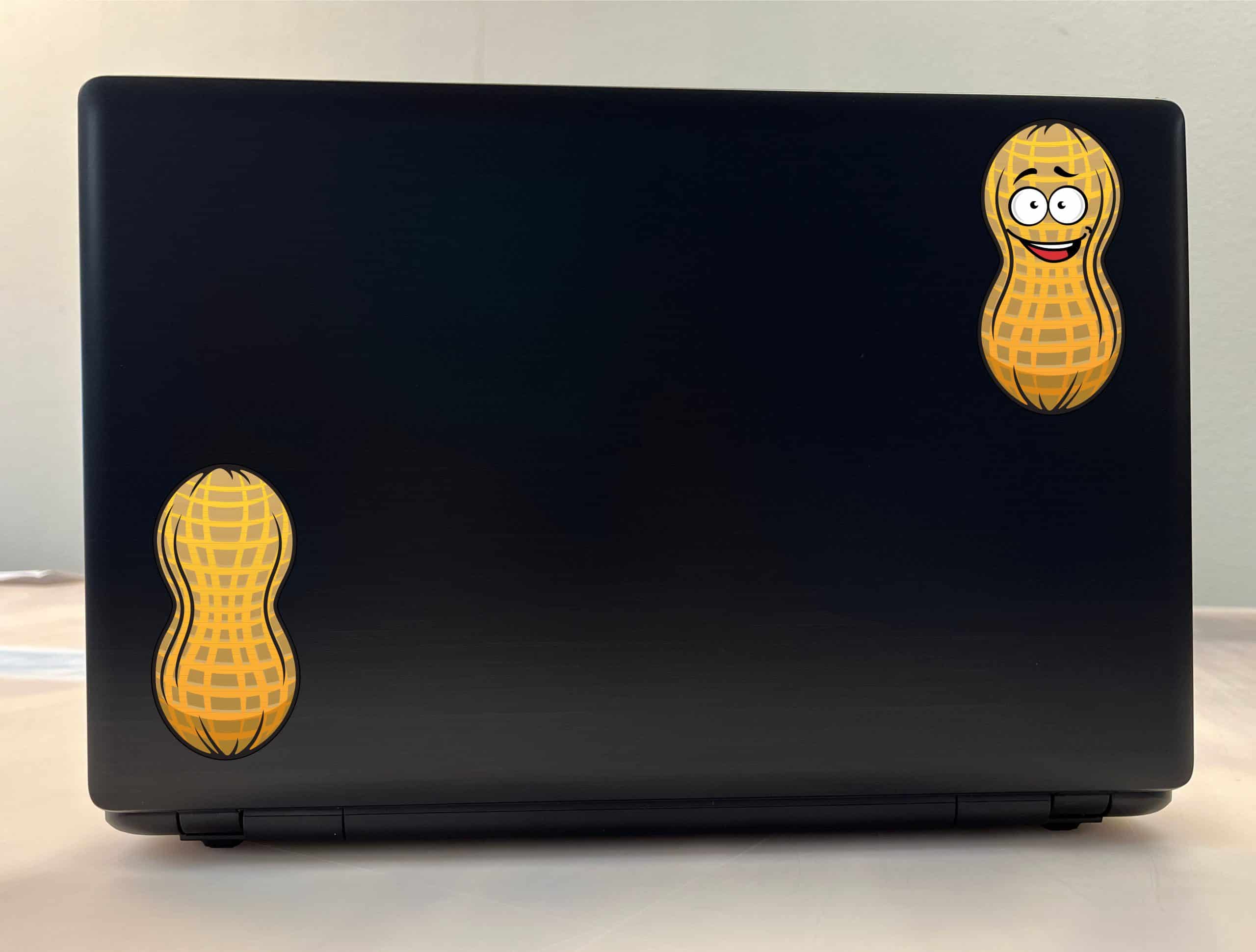 cartoon faces, textured shell pattern, googly eyes - vinyl removable sticker