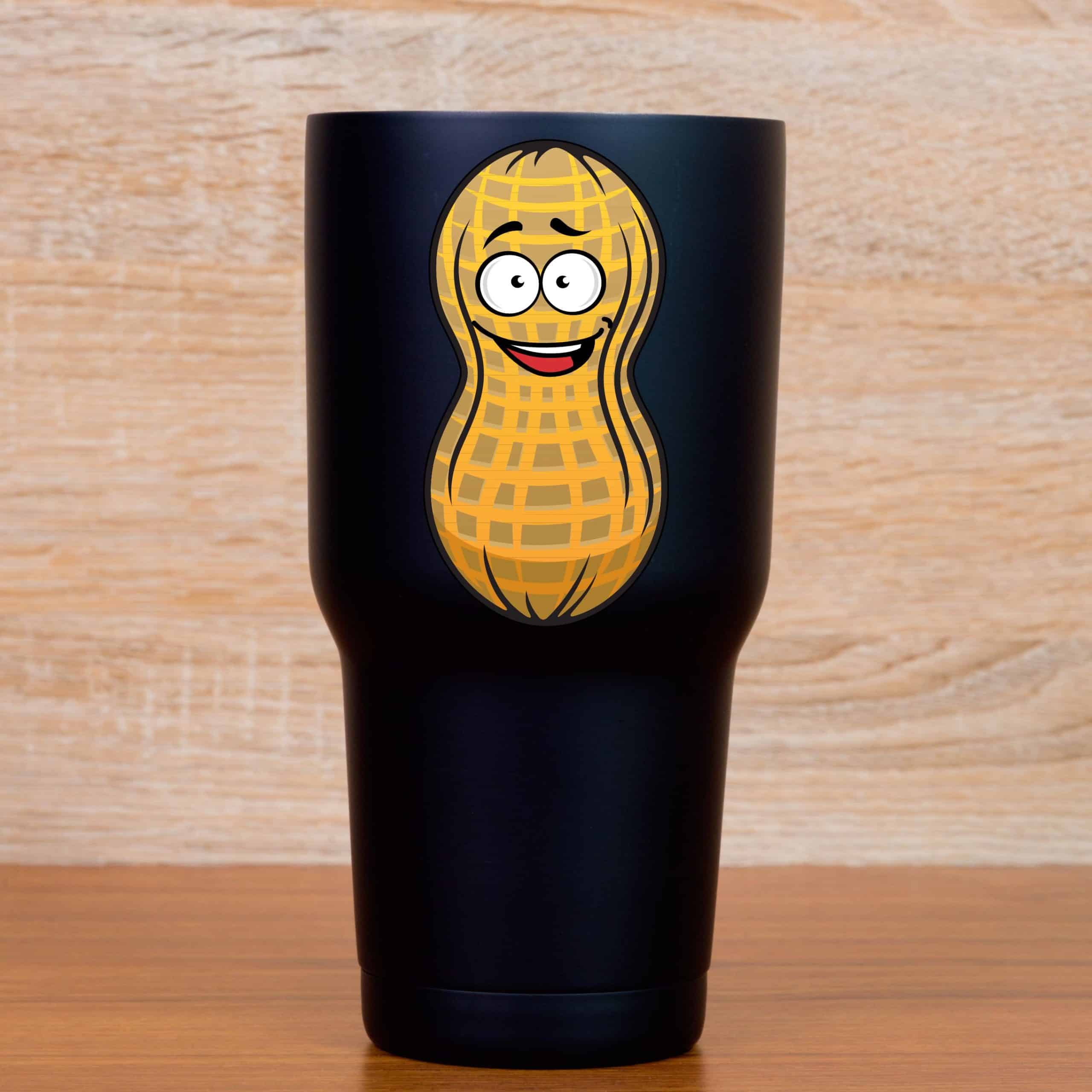 cartoon faces, textured shell pattern, googly eyes - vinyl removable sticker