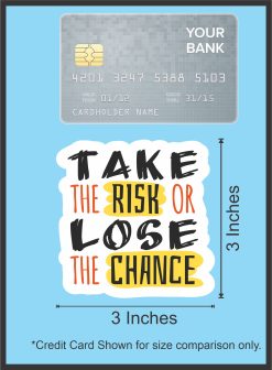 sunrise graphic, bold typography, cloud-shaped borders - vinyl removable sticker