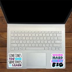 bold typography, colorful text, motivational quotes - vinyl removable sticker