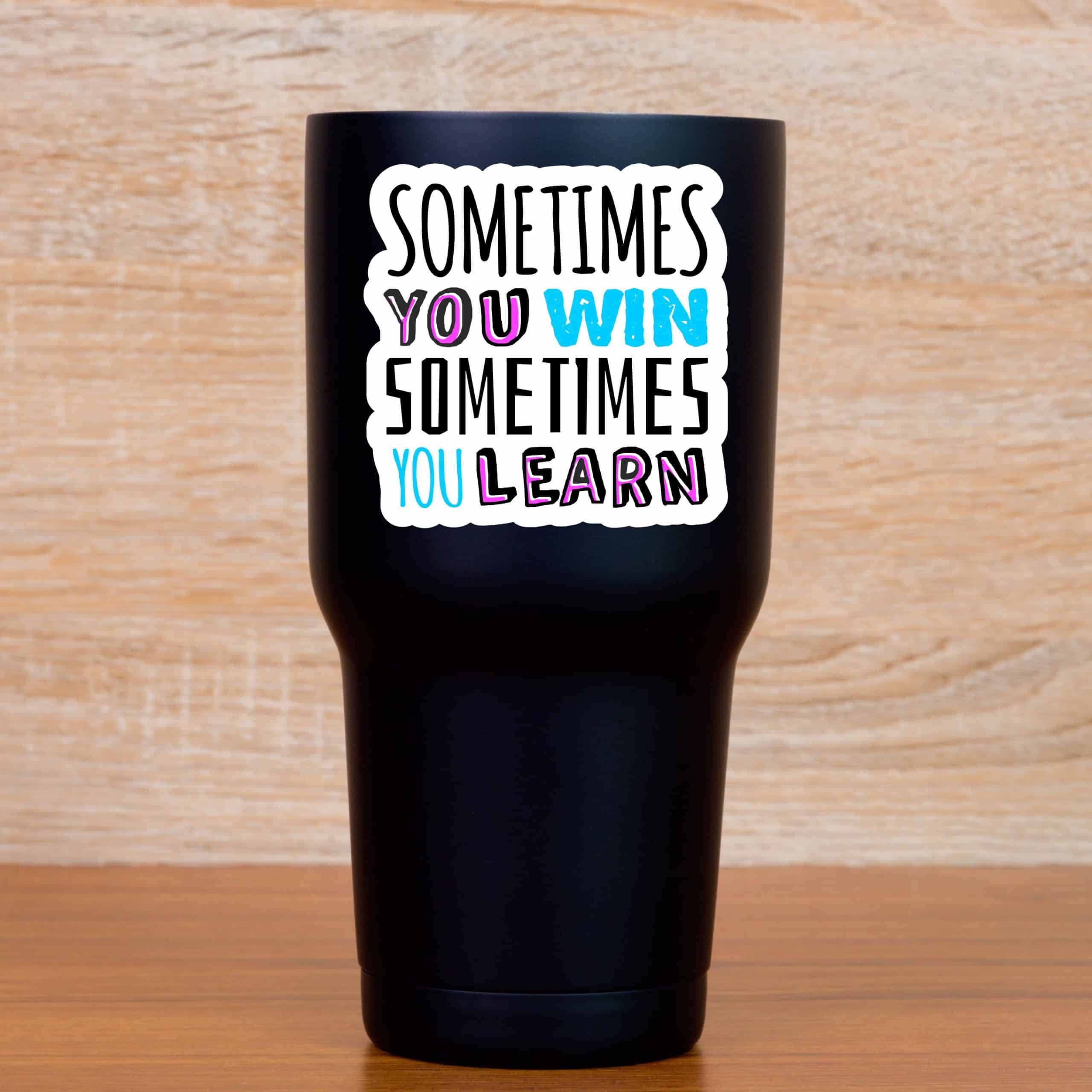 bold typography, colorful text, motivational quotes - vinyl removable sticker