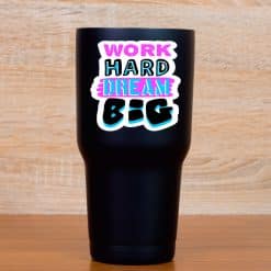 bold typography, colorful text, motivational quotes - vinyl removable sticker