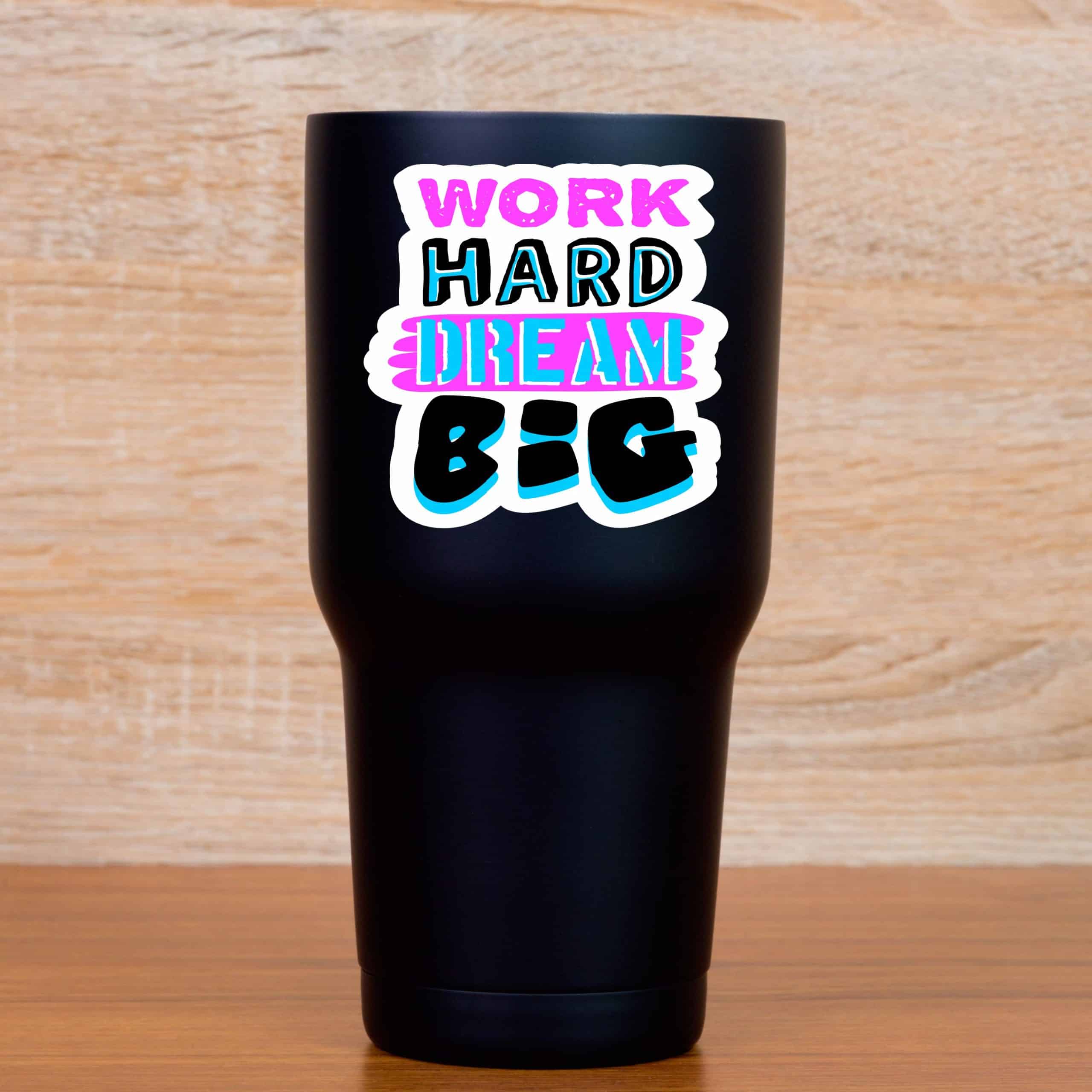 bold typography, colorful text, motivational quotes - vinyl removable sticker