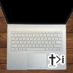 christian cross, greater than symbol, lowercase i - vinyl removable sticker