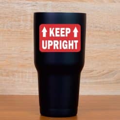 directional arrows, bold text, high contrast colors - vinyl removable sticker