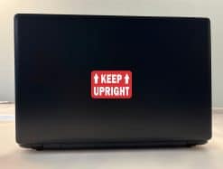 directional arrows, bold text, high contrast colors - vinyl removable sticker