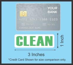 bold text, contrasting colors, rounded rectangles - vinyl removable sticker