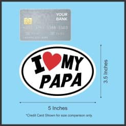 oval border, heart symbol, bold typography - vinyl removable sticker