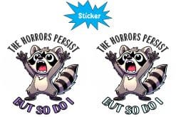 rainbow colored letters, playful typography, humorous text - vinyl removable sticker