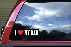 bold typography, heart symbol, high contrast colors - vinyl removable sticker