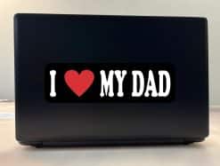 bold typography, heart symbol, high contrast colors - vinyl removable sticker