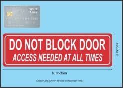 bold typography, high contrast colors, safety messaging - vinyl removable sticker