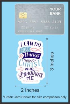 biblical text, fish symbols, arrow decorations - vinyl removable sticker