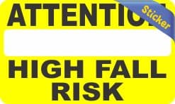 Fall Risk Sticker