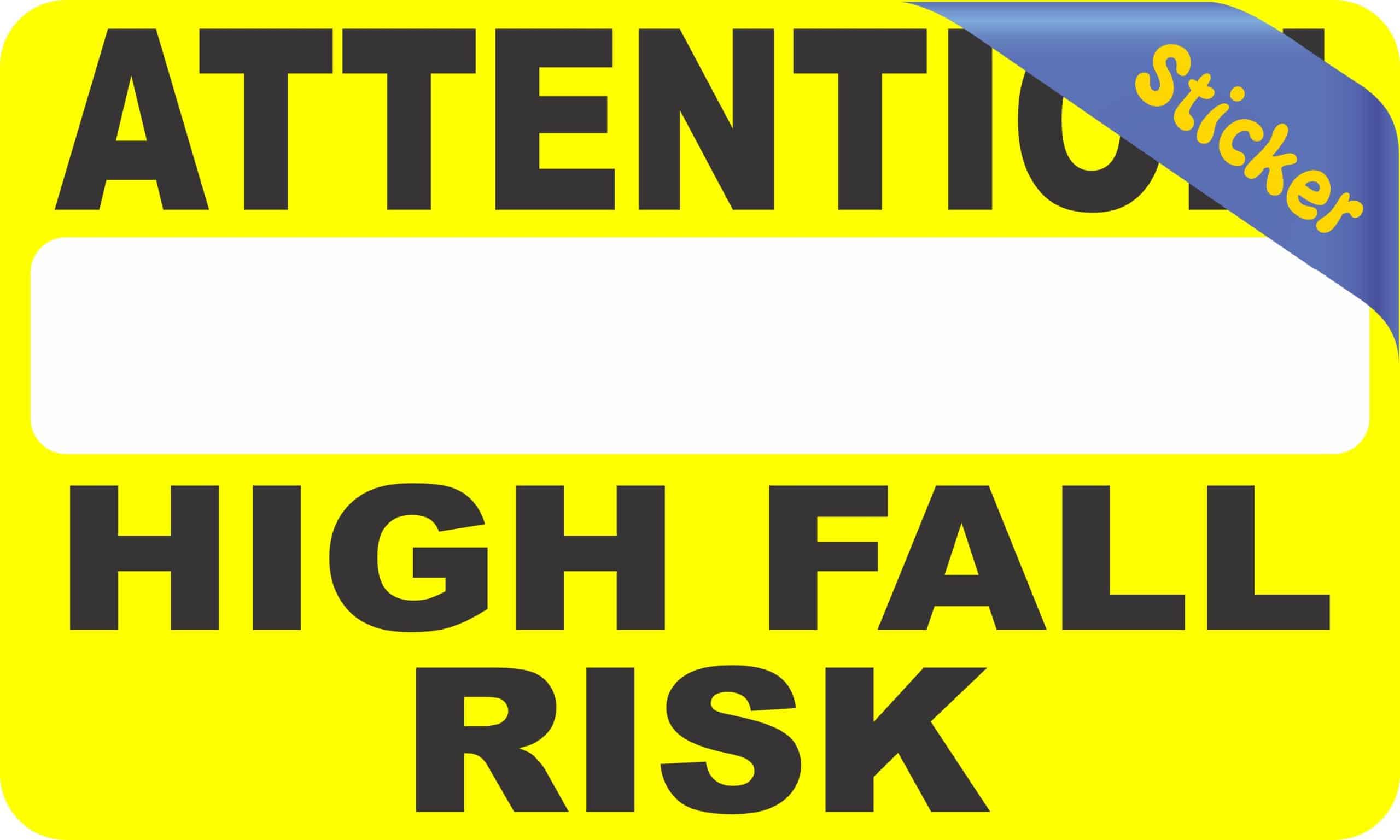 Fall Risk Sticker
