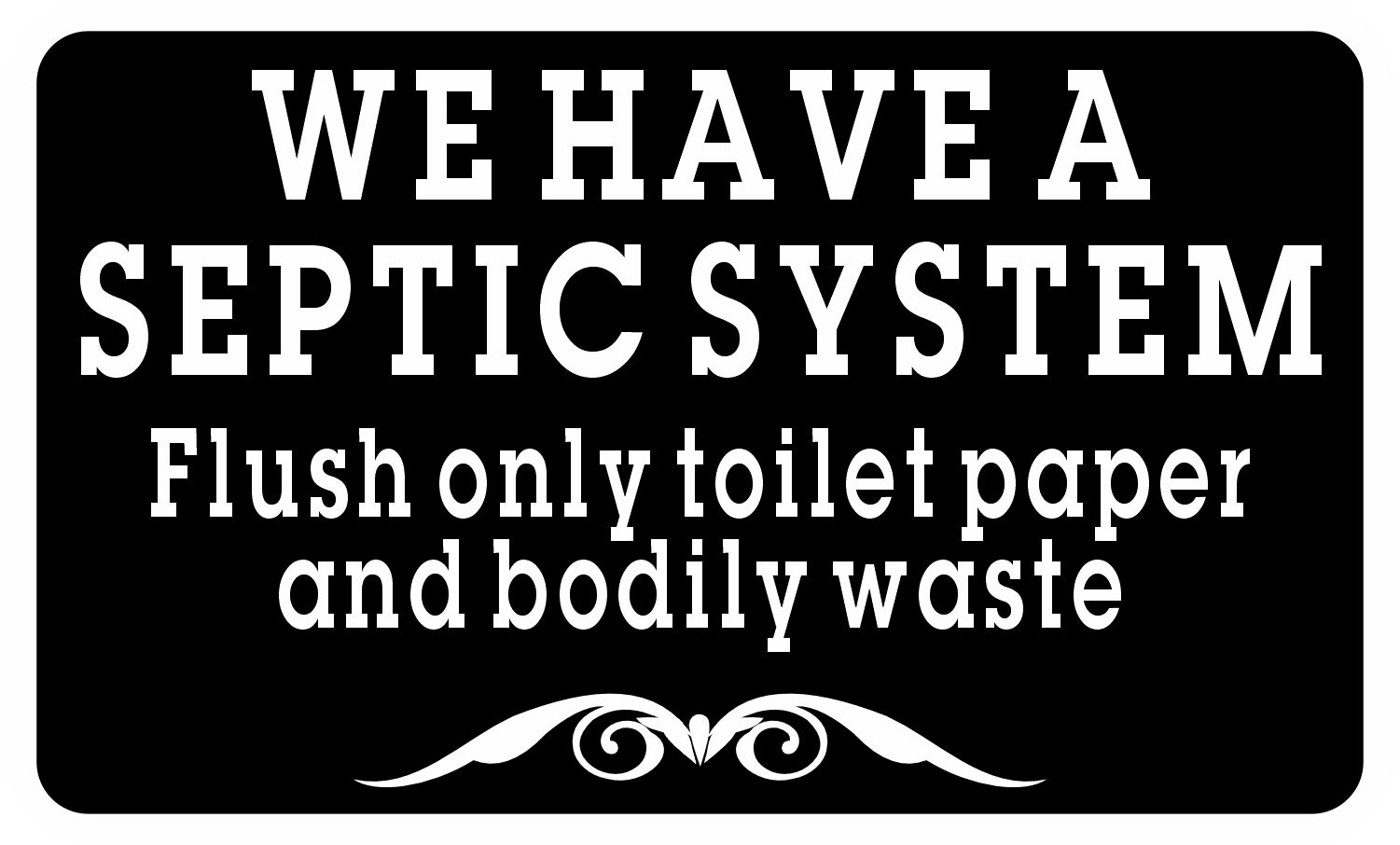 bold typography, decorative flourish, high contrast colors - vinyl removable magnet