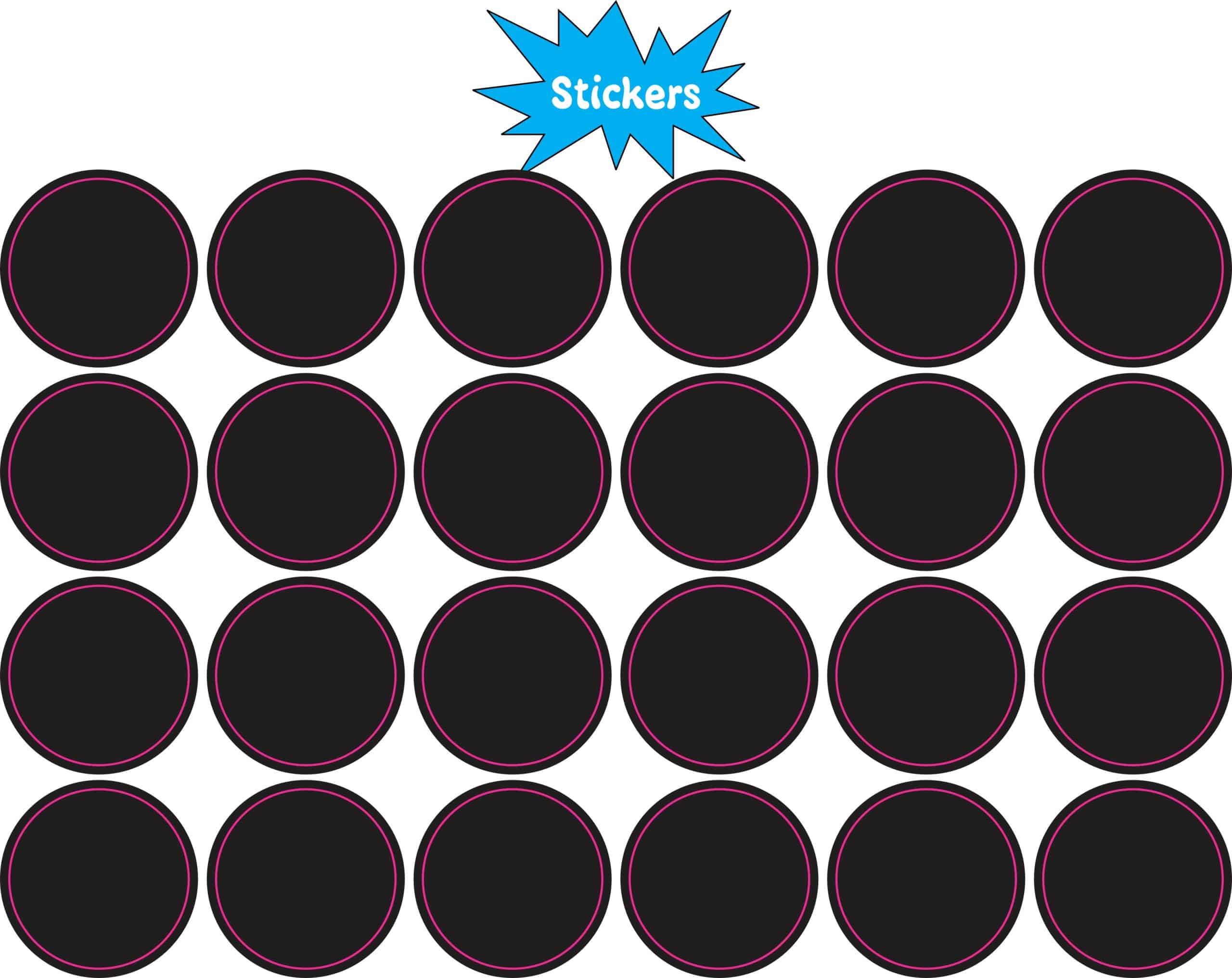 solid black circles, minimalist design, uniform shape - vinyl removable sticker