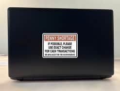 bold orange header, clear black text, professional layout - vinyl removable sticker