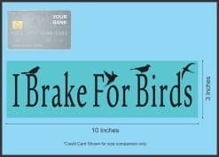 typography text, bird silhouettes, hummingbird graphic - vinyl removable magnet