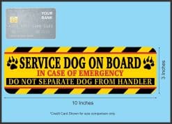 warning stripes, paw prints, bold text - vinyl removable magnet