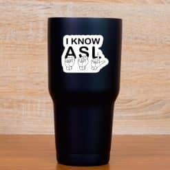 bold text typography, detailed hand illustrations, fingerspelling alphabet - vinyl removable sticker