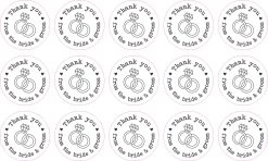 wedding rings, diamond ring, hearts - vinyl removable sticker