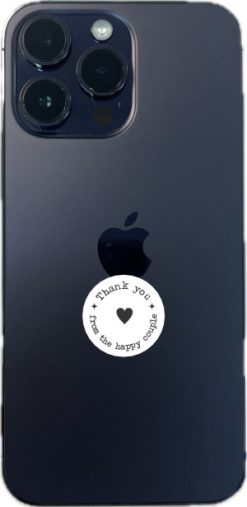 circular design, heart symbol, decorative stars - vinyl removable sticker