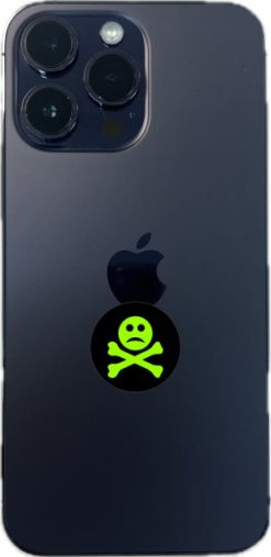 skull and crossbones, sad facial expression, circular badges - vinyl removable sticker