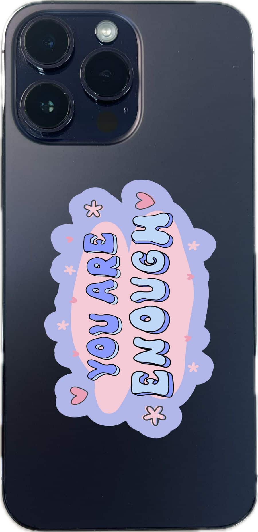 rainbow gradients, cloud shapes, heart decorations - vinyl removable sticker