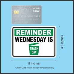 bold typography, trash can icon, high contrast colors - vinyl removable sticker