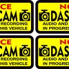 bold typography, camera icons, high contrast colors - vinyl removable sticker