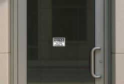 bold typography, high contrast colors, professional layout - vinyl removable sticker
