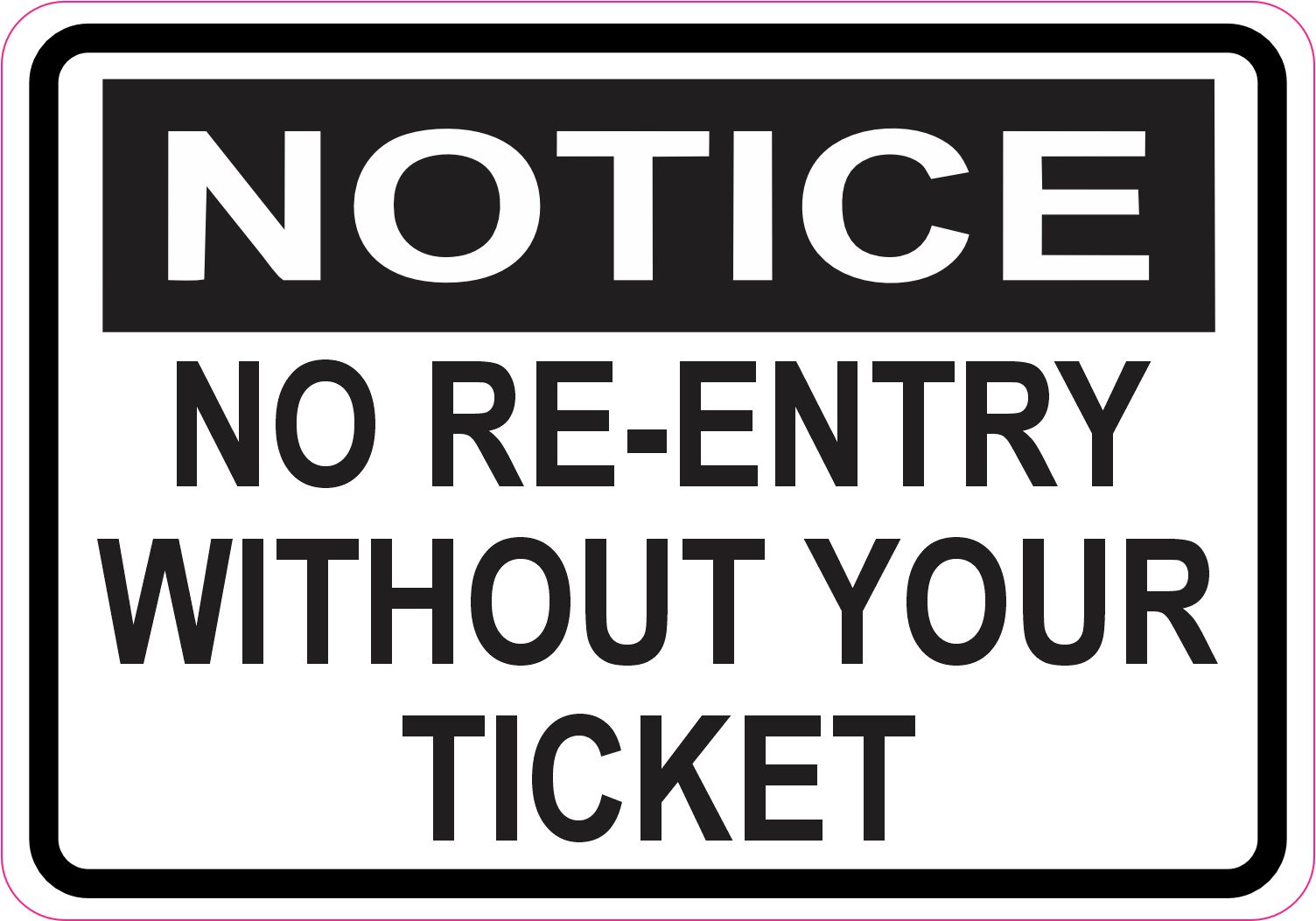 bold typography, high contrast colors, professional notice format - vinyl removable magnet