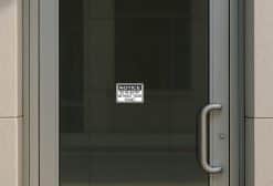 bold typography, high contrast colors, professional layout - vinyl removable sticker