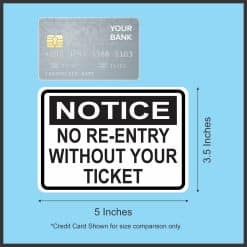 bold typography, high contrast colors, professional notice format - vinyl removable magnet