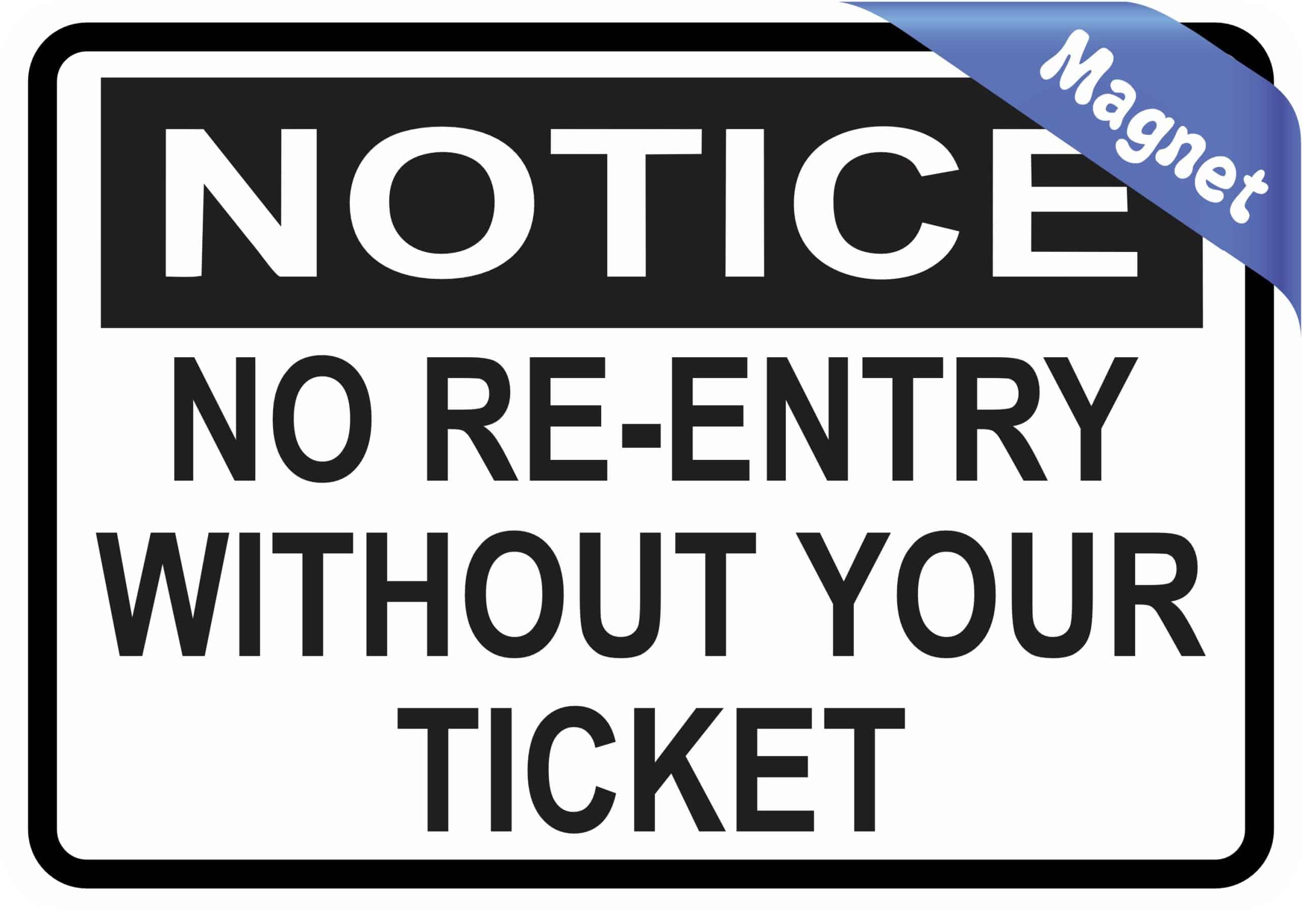 bold typography, high contrast colors, professional notice format - vinyl removable magnet