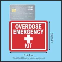 medical cross symbol, bold typography, high contrast colors - vinyl removable sticker