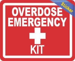 medical cross symbol, bold typography, high contrast colors - vinyl removable sticker