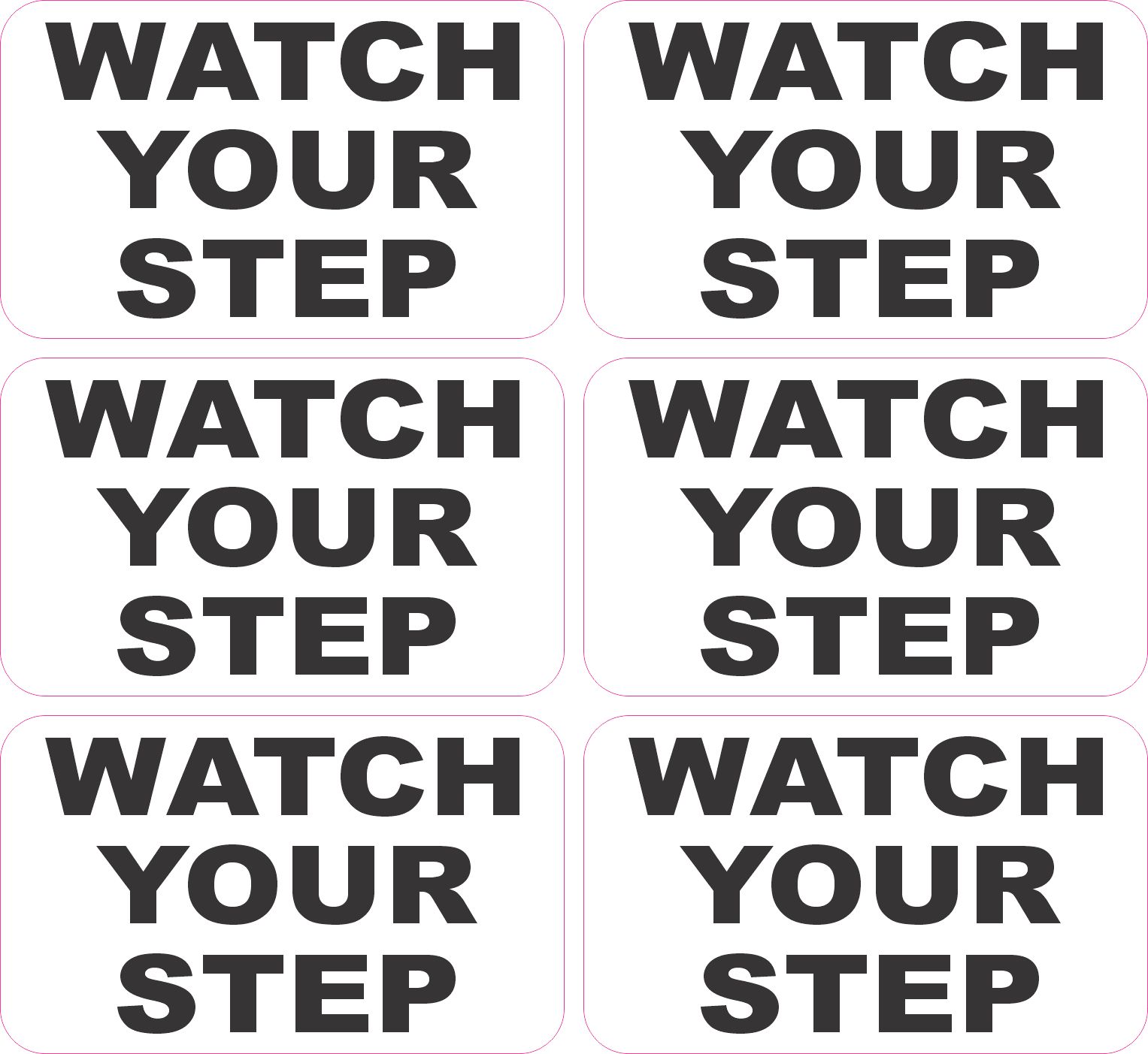 bold typography, high contrast colors, rounded corners - vinyl removable sticker