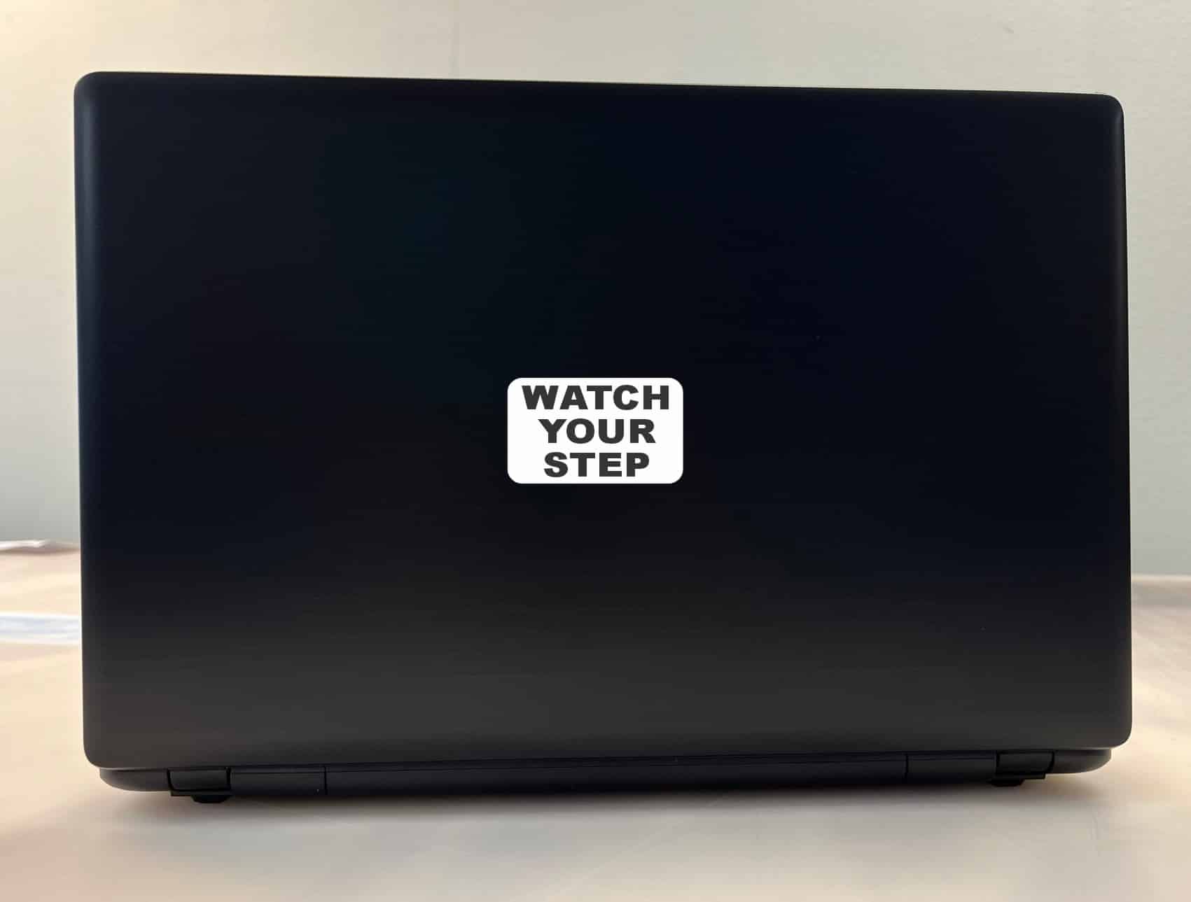 bold typography, high contrast colors, rounded corners - vinyl removable sticker