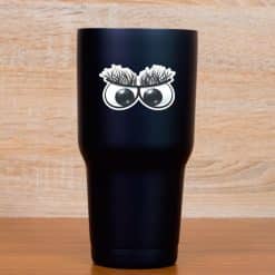 cartoon eyes, dramatic black eyelashes, white eye highlights - vinyl removable sticker