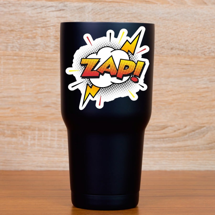 comic book bursts, halftone dots, explosive effects - vinyl removable sticker