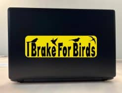 StickerTalk I Brake For Birds, 10 inches by 3 inches