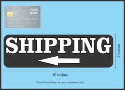 Shipping With Left Arrow Magnet