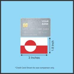 StickerTalk Greenland Vinyl Sticker Sheet, 3 inches by 1.8 inches