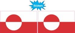 StickerTalk Greenland Vinyl Sticker Sheet, 3 inches by 1.8 inches